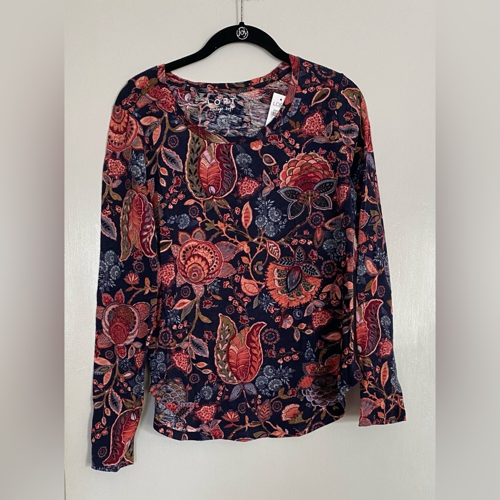 Loft Floral Long Sleeve Women's Top
